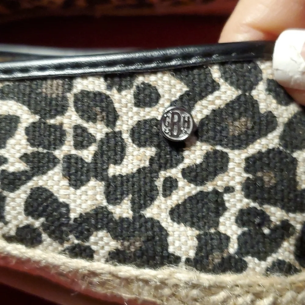 GH Bass Leopard Espadrille Size 7.5M